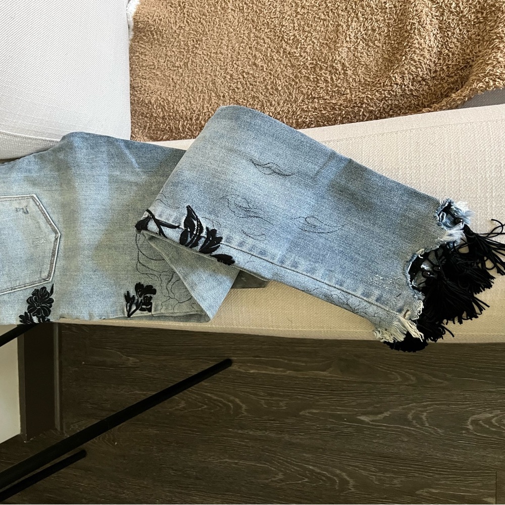 Blank NYC Fringe Skinny Jeans, Sz 27